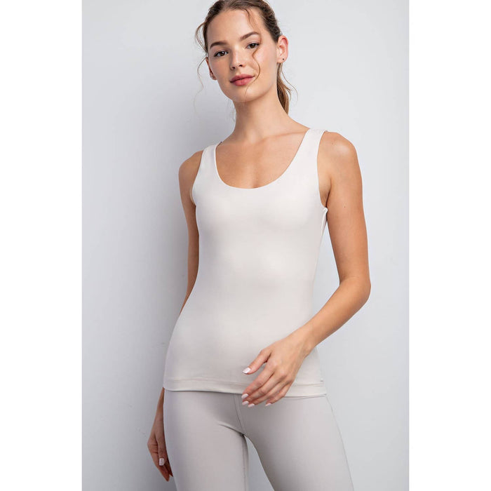 Butter Soft Tank: White Pearl