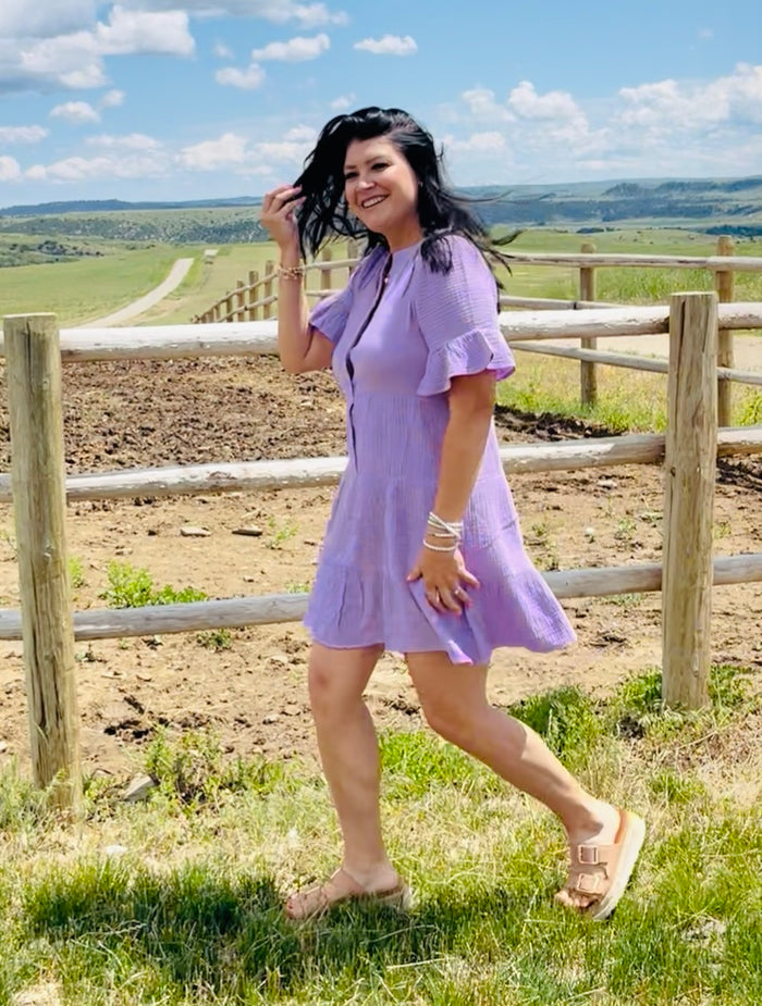 The Mona Lavender Dress