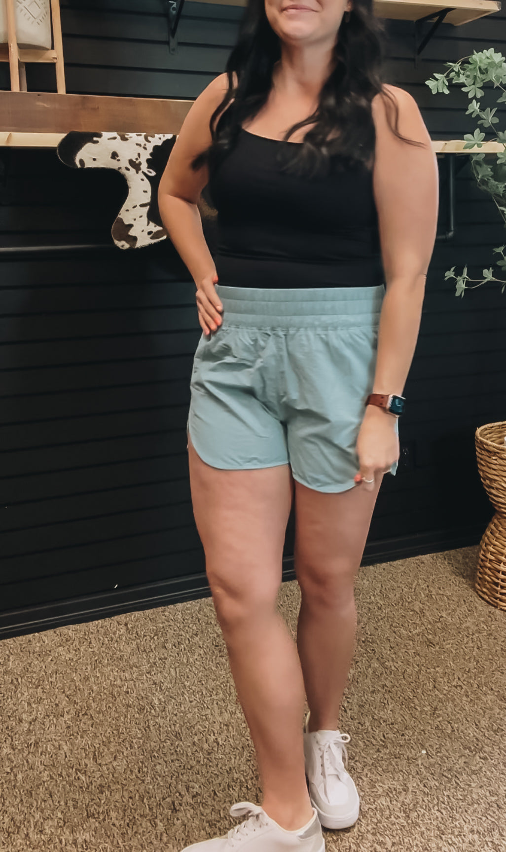 Vega Windbreaker Shorts- Dusty Teal