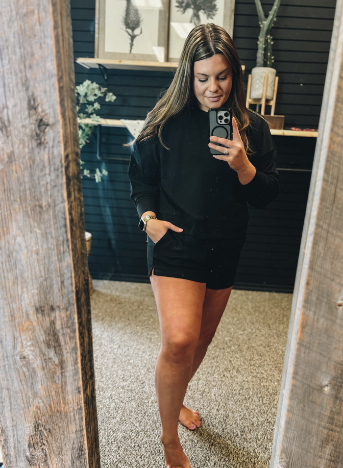 Sweatshirt Set-Black