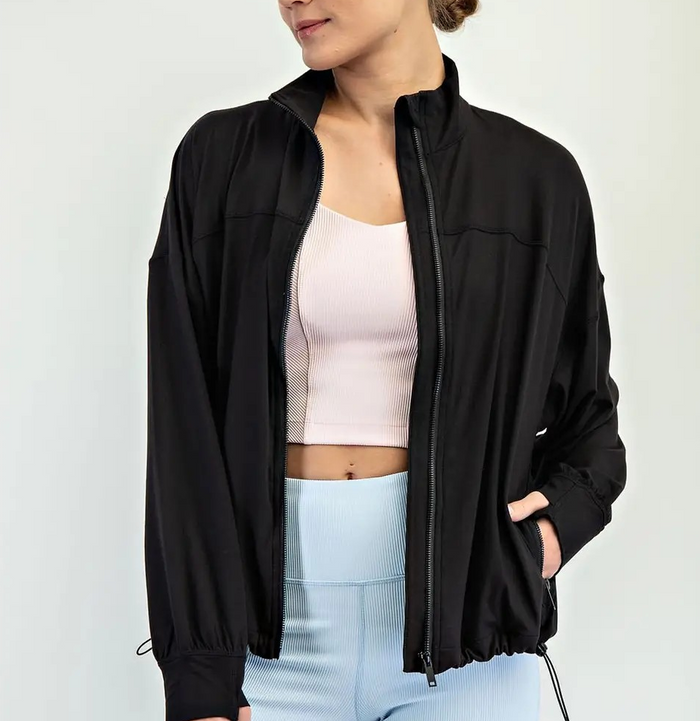 Bomber Active Jacket: Black