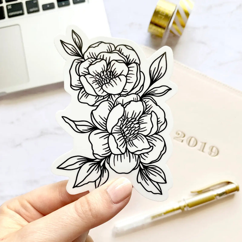 Peonies Sticker