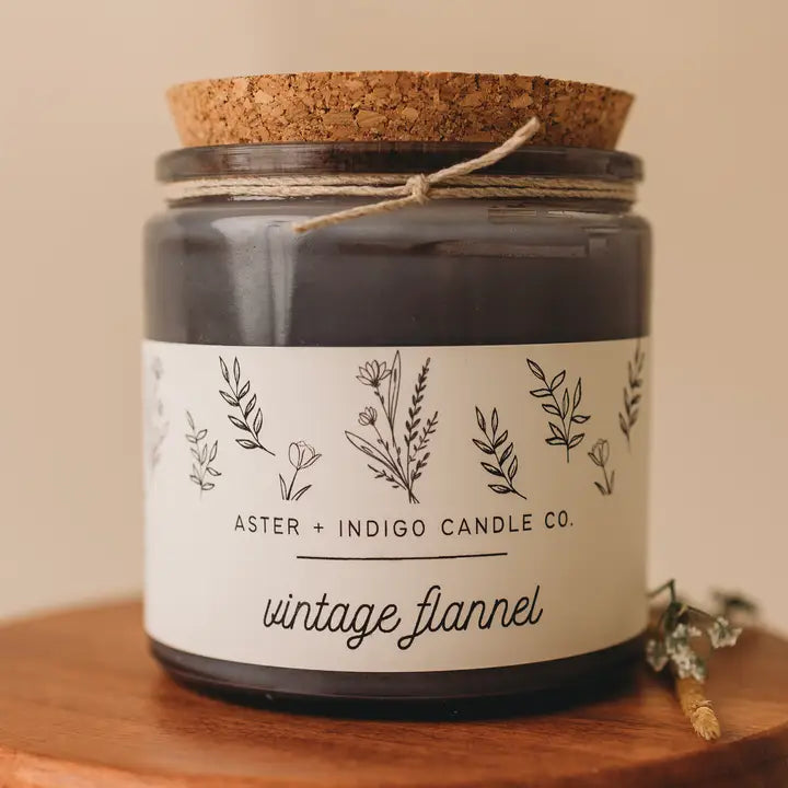 Vintage Flannel Candle