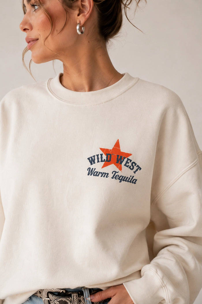 Wild West Warm Tequila Lux Crewneck