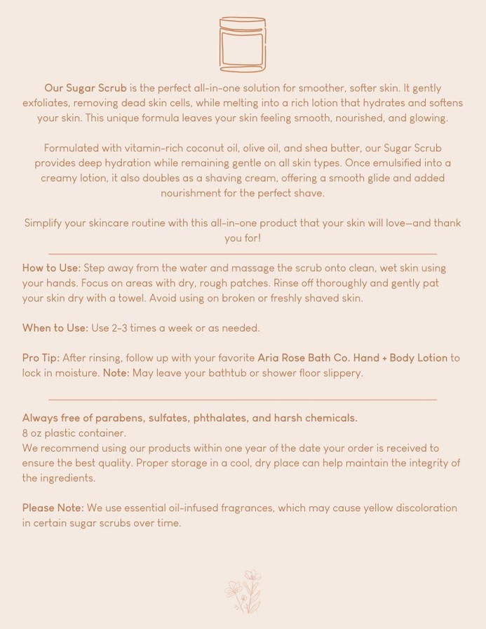Sugar Scrub: Oatmeal Milk & Honey