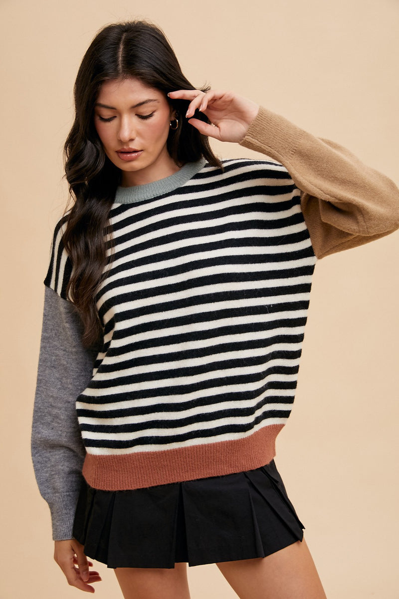 Cozy Contrast Top