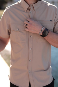 Performance Fishing Shirt: Cobblestone