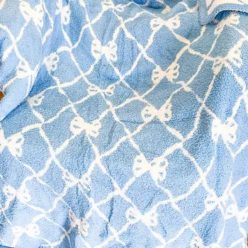 Blue Bow Blanket