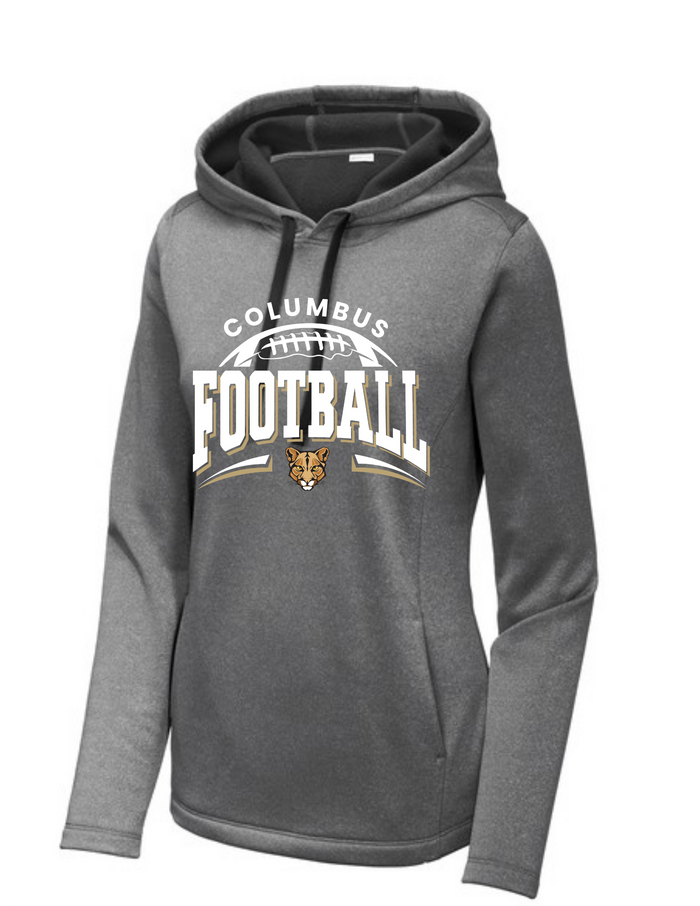 Sport-Tek Womens PosiCharge Fleece Hooded Pullover