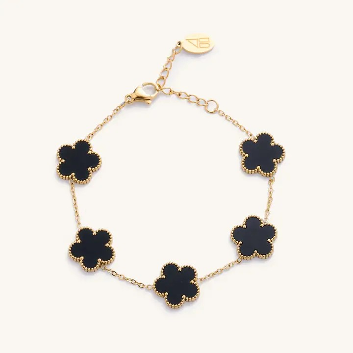 Black Flora Bracelet