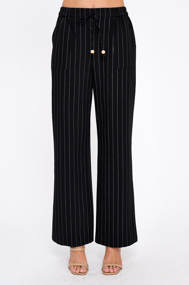 Black Stripe Dress Pants