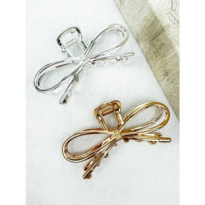 Metal Bow Hair Clips