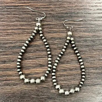 Silver/Navajo Bead Earrings