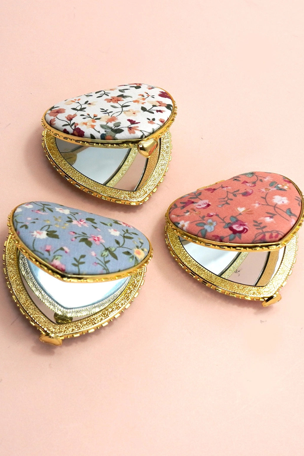 Floral Travel Compact Mirror