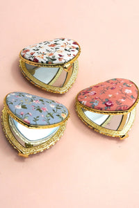 Floral Travel Compact Mirror