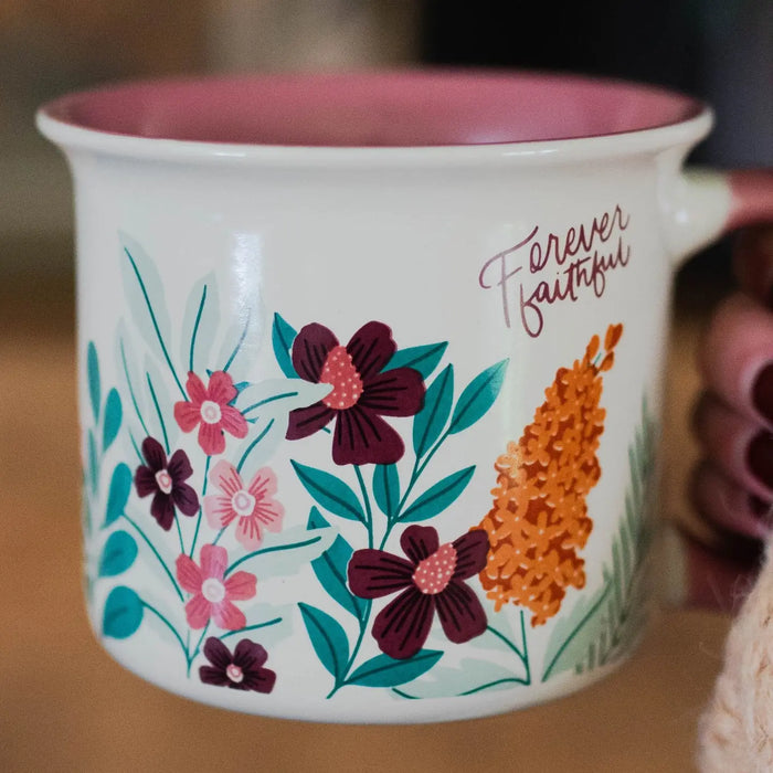 Forever Faithful Floral Mug