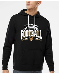 Unisex Hooded Sweatshirt: Black