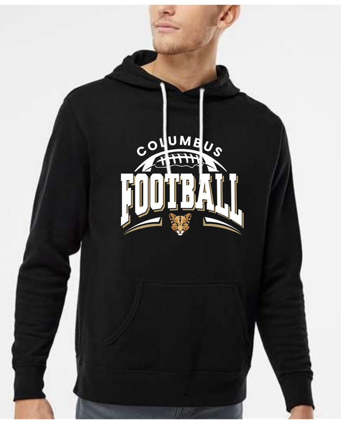 Unisex Hooded Sweatshirt: Black