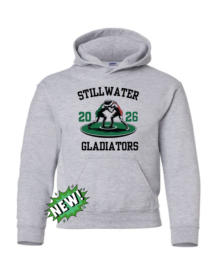 Youth Grey Hooded Sweatshirt