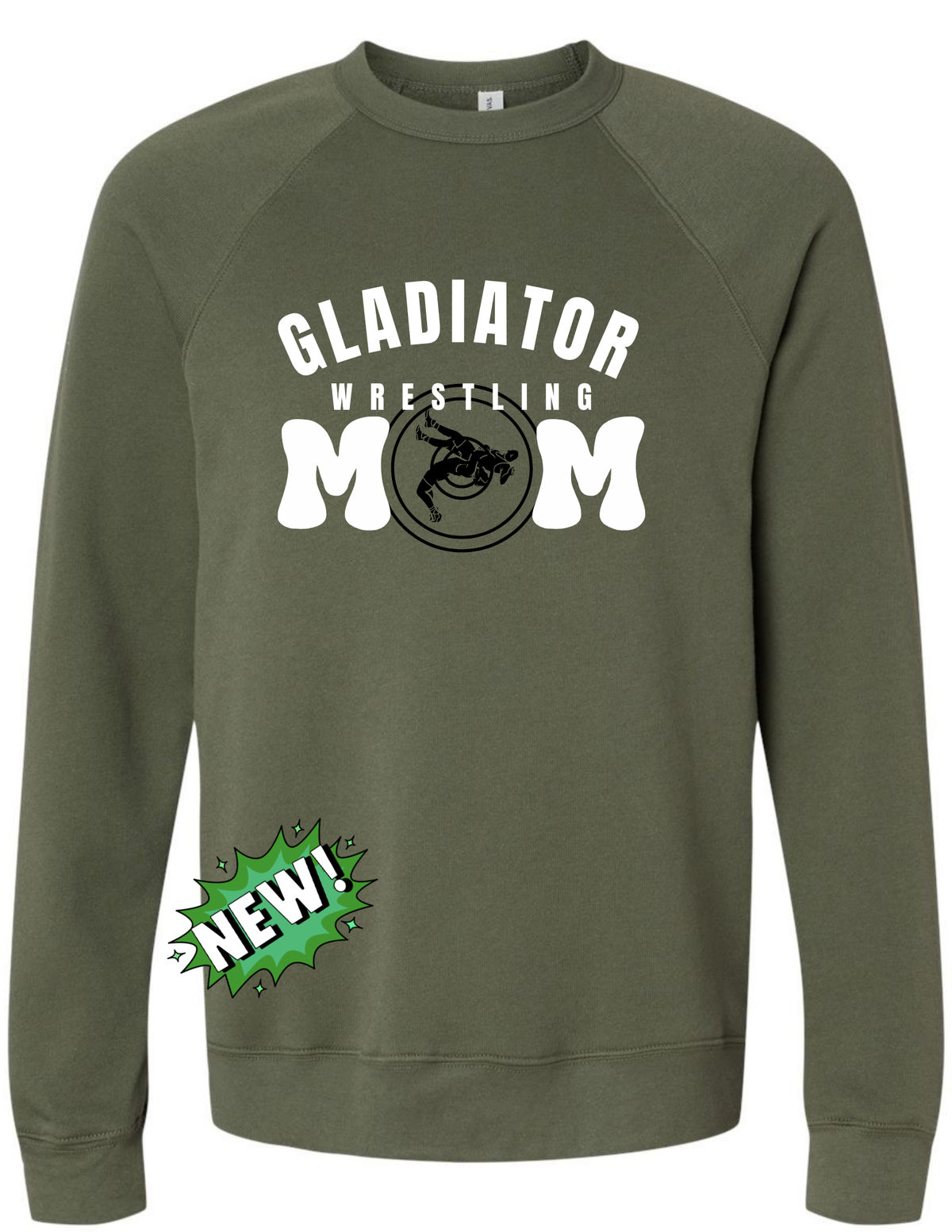 Gladiator Mom Green Crewneck