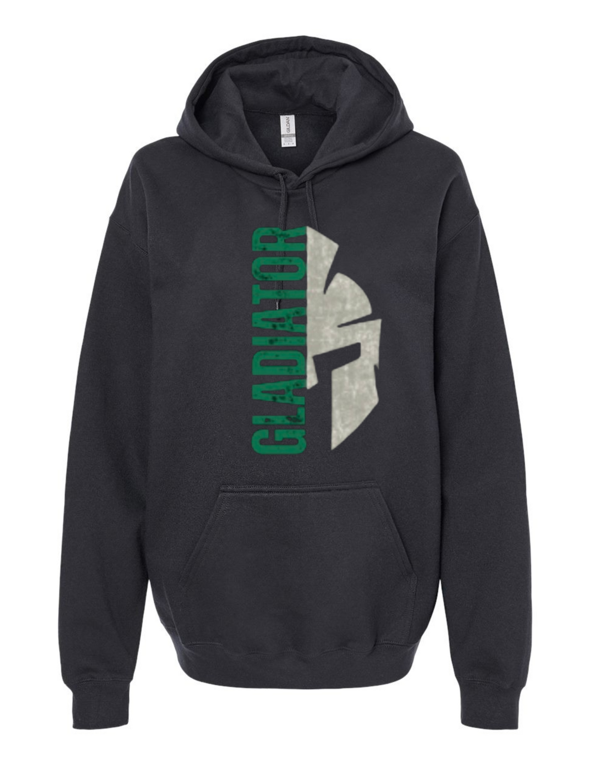 Gladiator Logo Black Hooded Sweatshirt