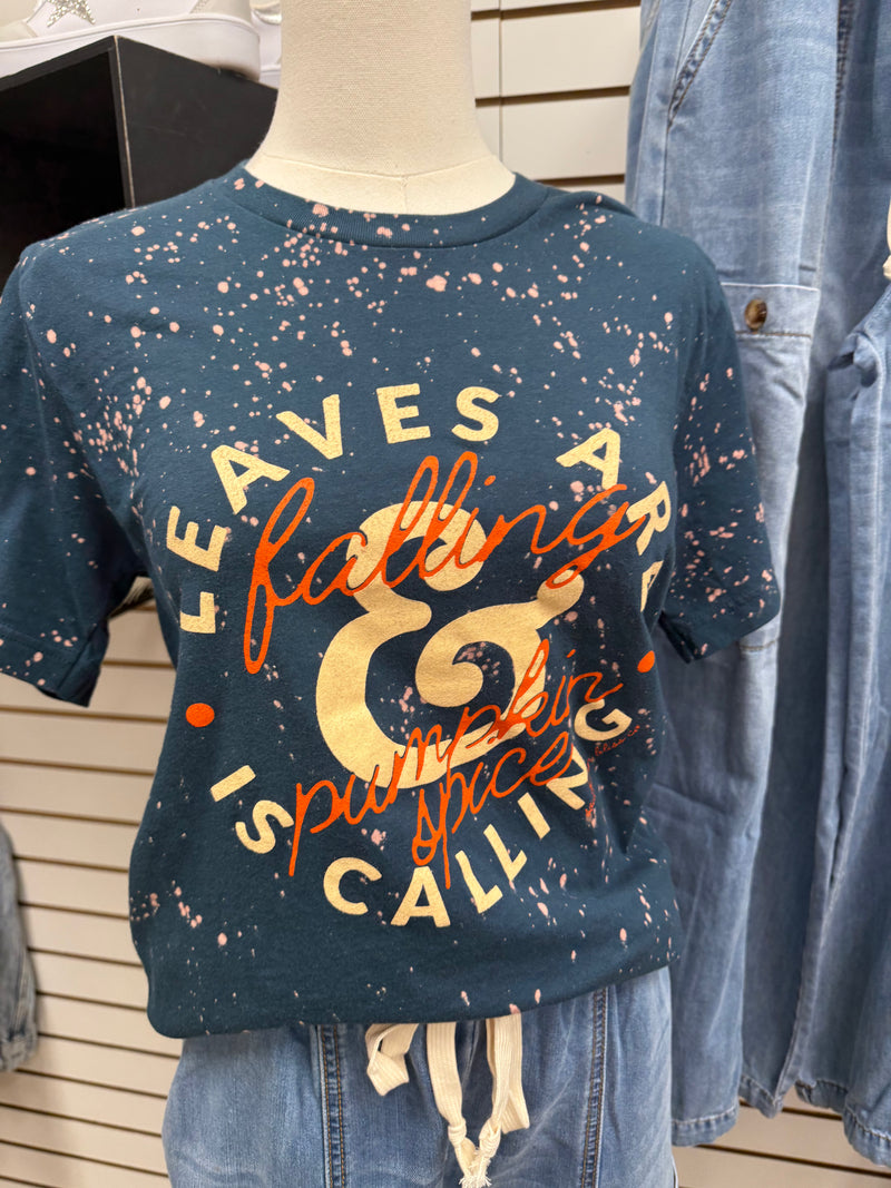 Leaves are falling tee