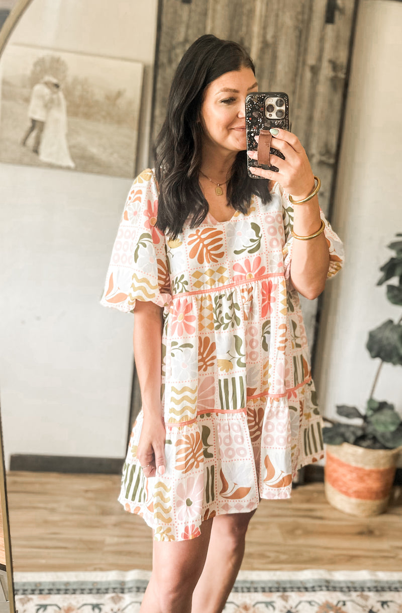 Sylvie Abstract Dress