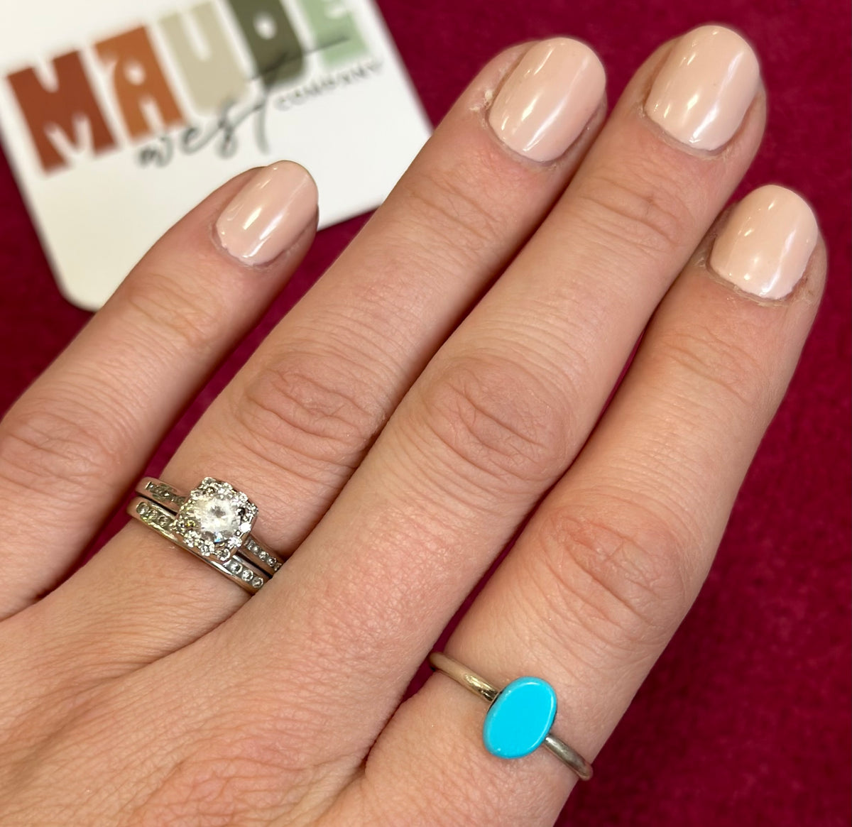 Small Turquoise Ring Size 9