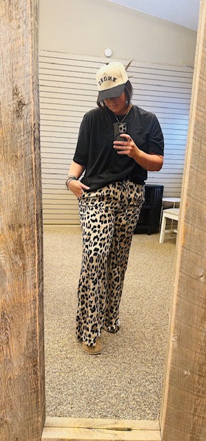 Noir Leopard Pants – Maude West Company