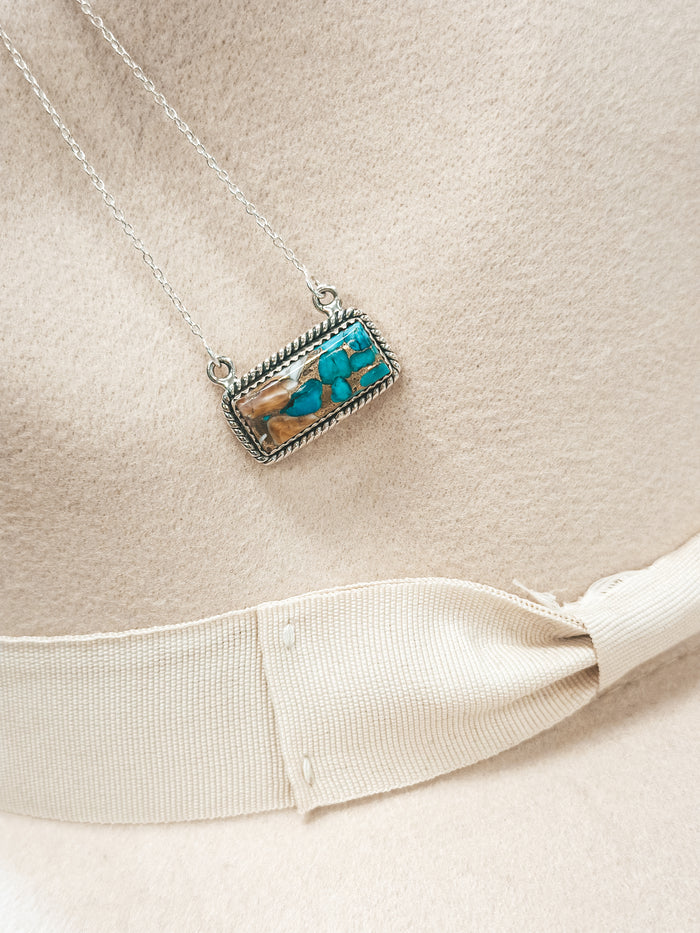 Spiny Turquoise Necklace #13