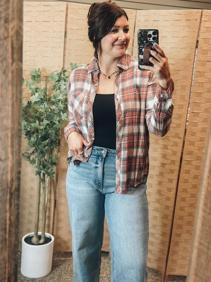 Plaid Dreams Button Down