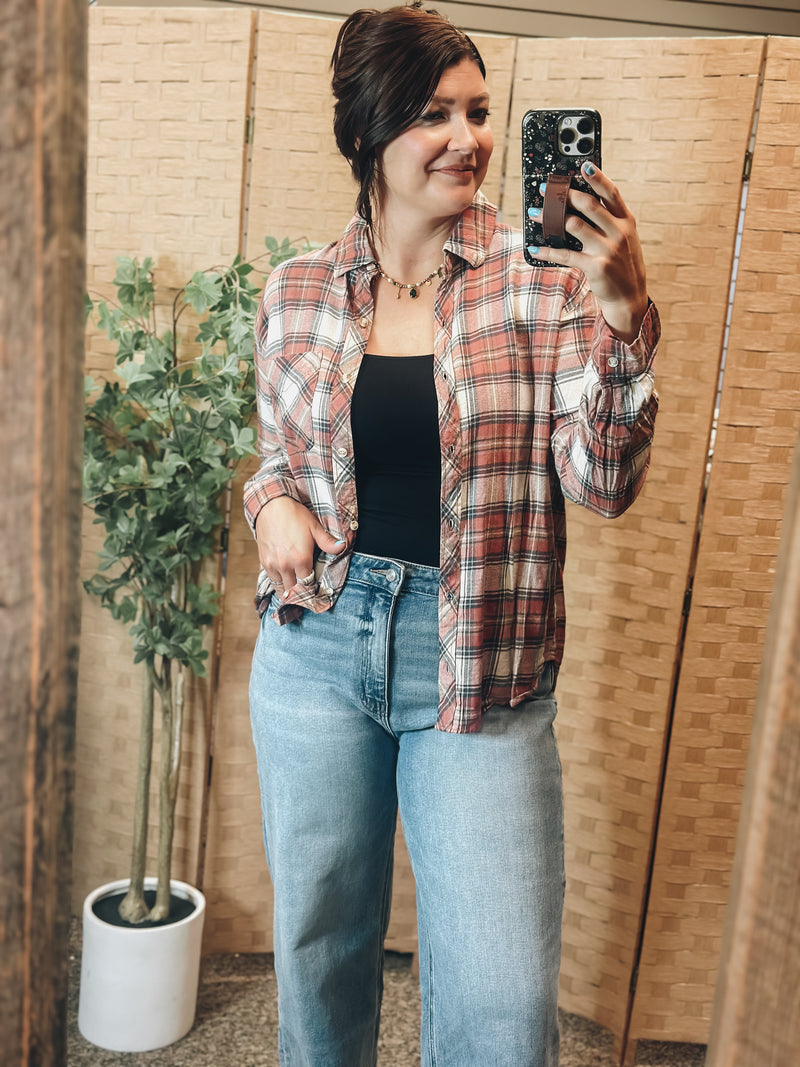 Plaid Dreams Button Down
