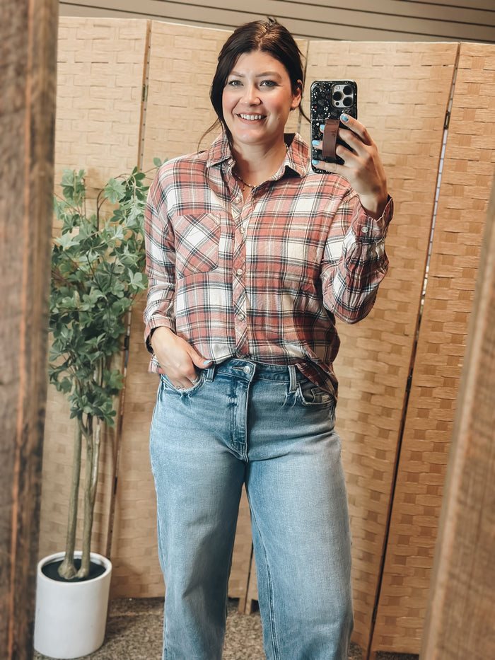 Plaid Dreams Button Down