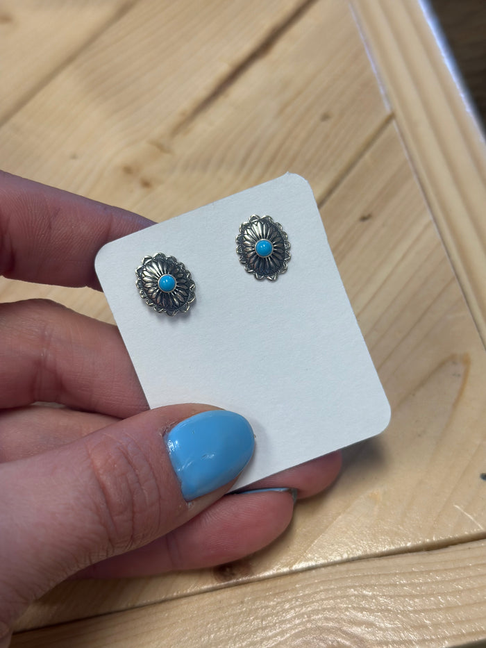 Concho Stud Earrings