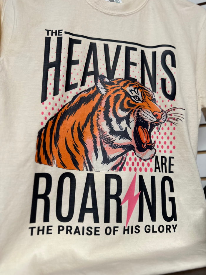 Heavens Are Roaring Cream Graphic