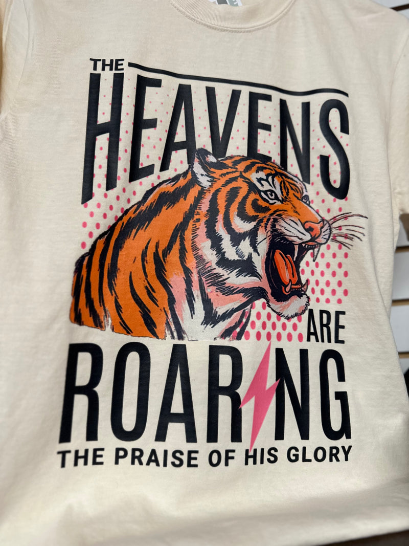 Heavens Are Roaring Cream Graphic