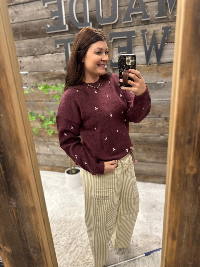 Plum Gardens Sweater