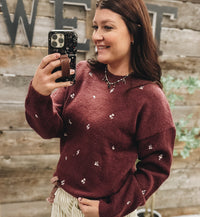 Plum Gardens Sweater