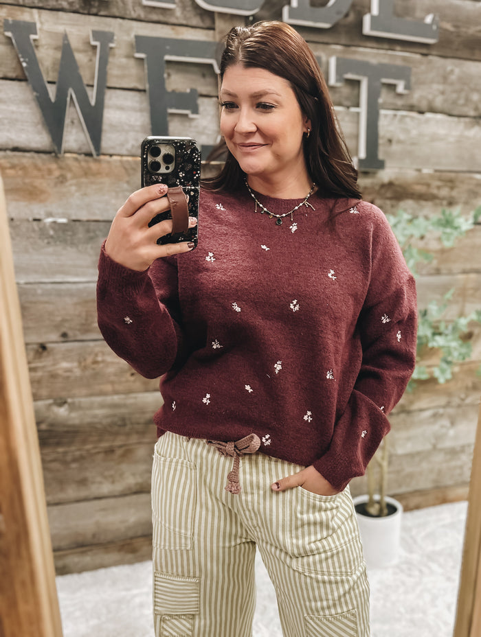 Plum Gardens Sweater
