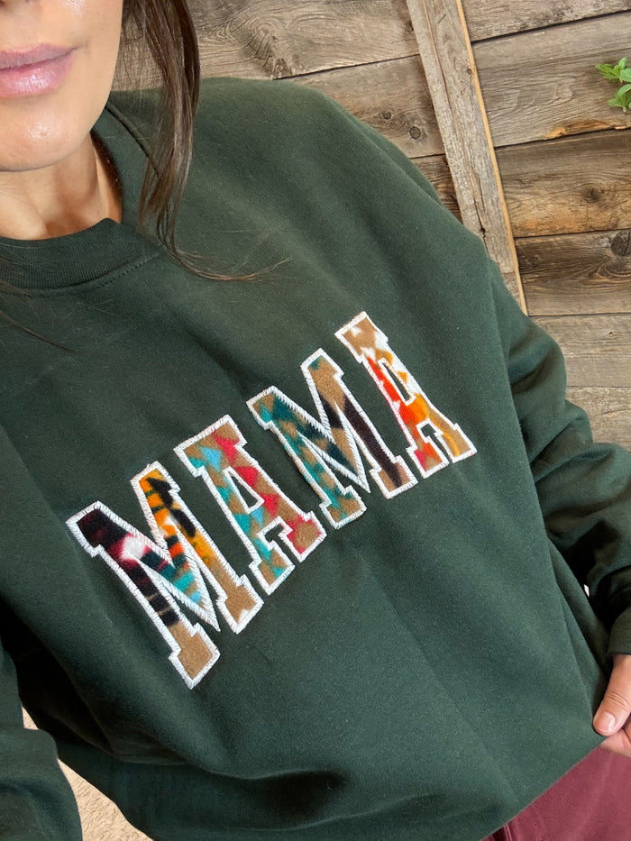 Mama Pendleton Crewneck