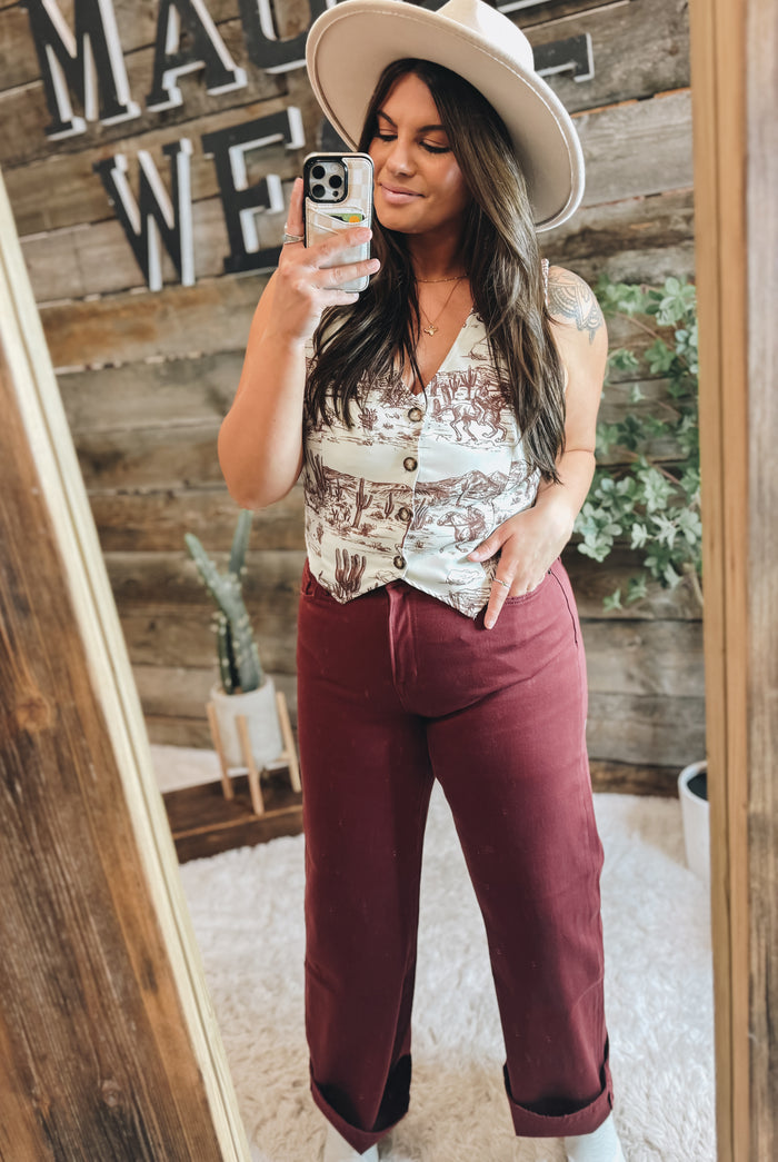 Bandera Burgundy Jeans