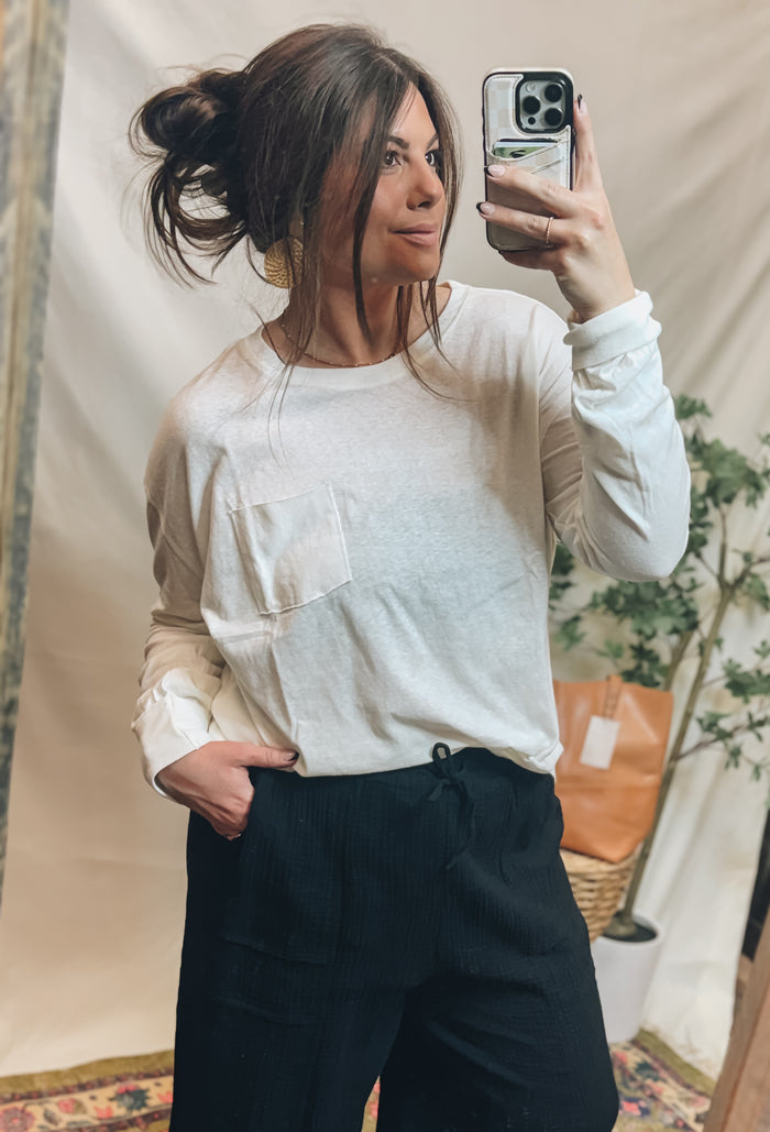 Nora Long Sleeve-Cream