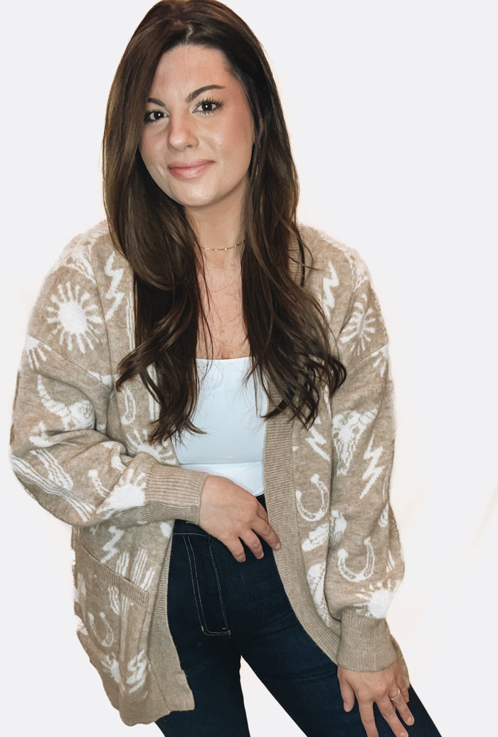 The Texas Cardigan - Mocha