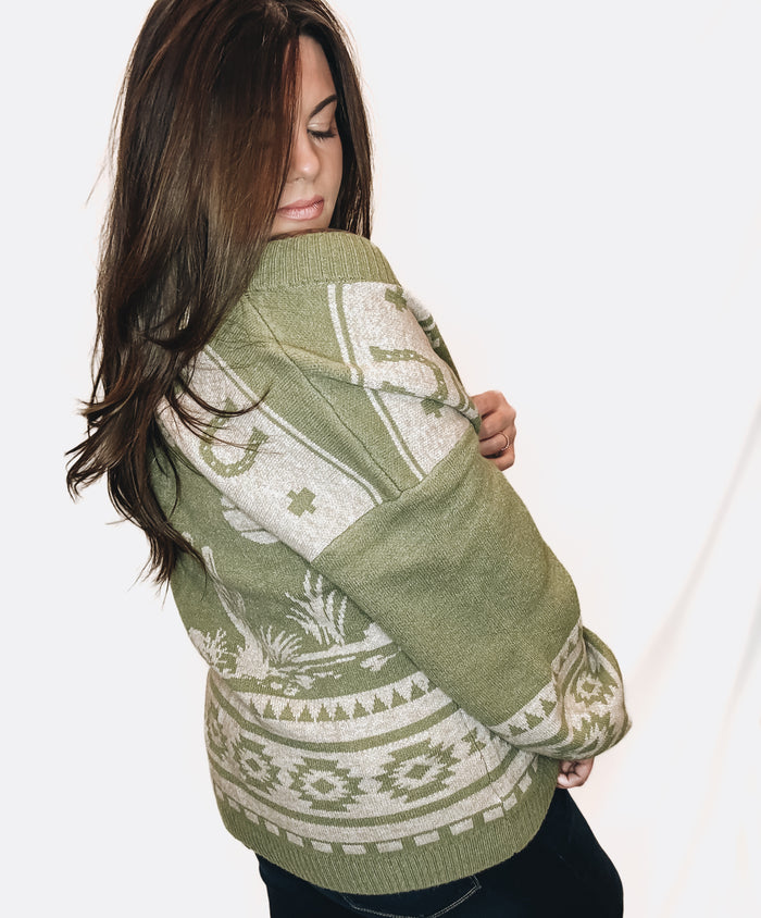 The Desert Cactus Cardigan