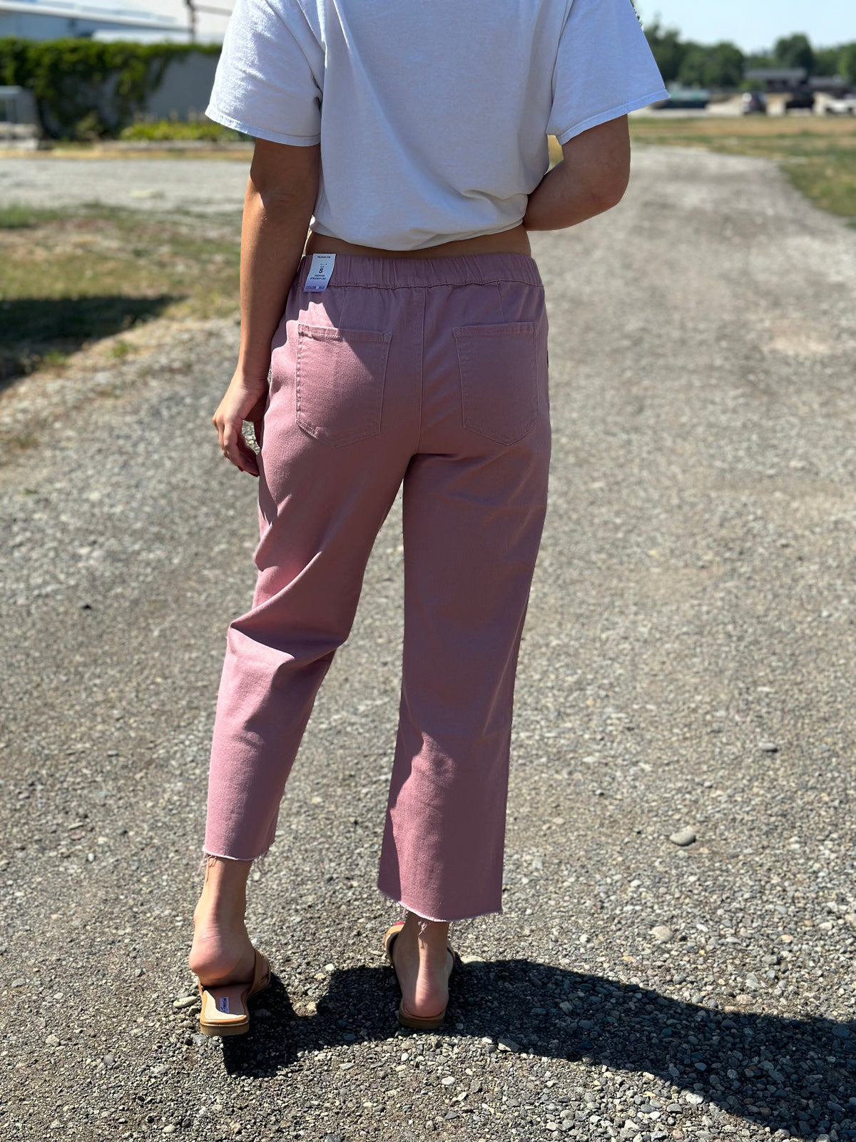 Junie Straight Leg Pants: Pink