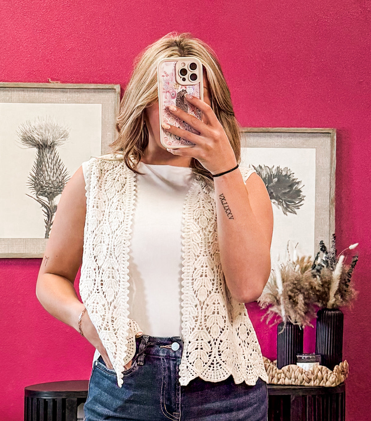 Crochet vest top