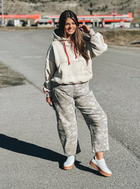 Contrast Stitch Oversized Hoodie