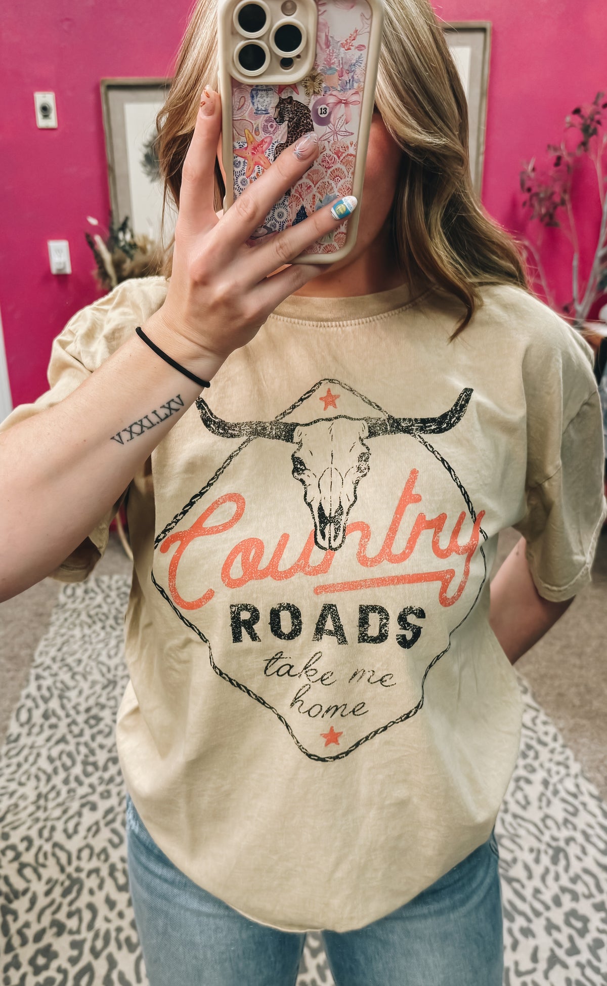 country roads take me home graphic tee