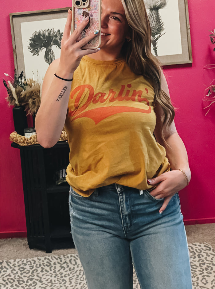 Darlin graphic tank