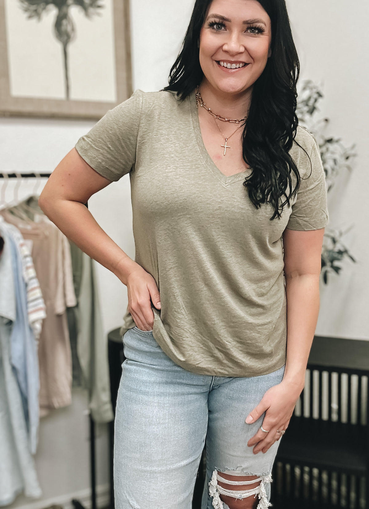 Plain Jane Shirt-Olive
